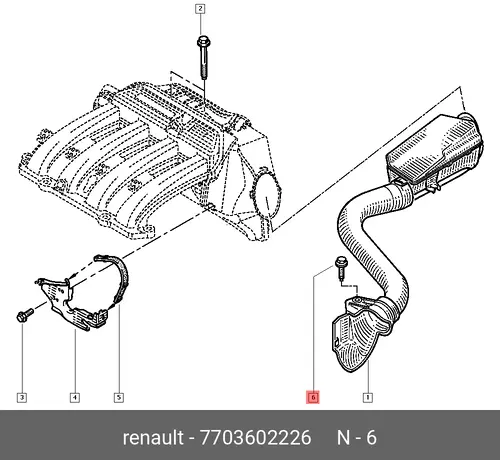  Болт М8 7703602226 RENAULT