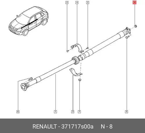 371717S00A ГАЙКА RENAULT
