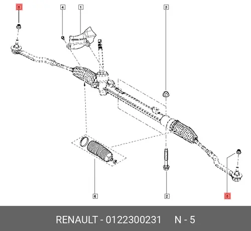 ГАЙКА М12 0122300231 RENAULT