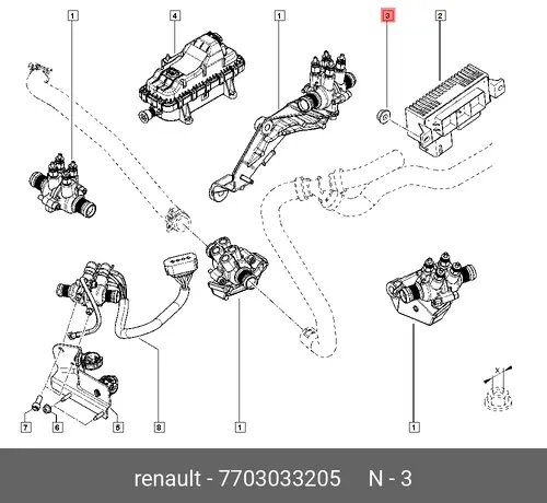  Гайка M6 7703033205 RENAULT