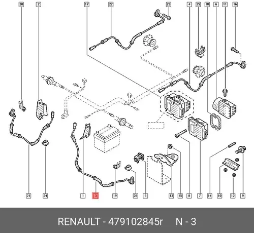 Датчик ABS RENAULT 479102845R
