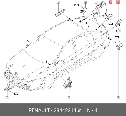 ПАРКТРОНИК 284422146R RENAULT