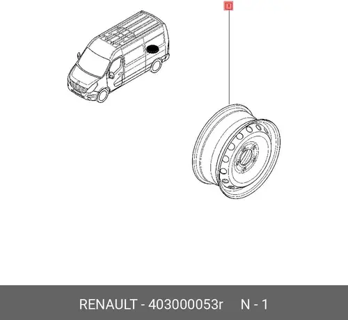 диск колесный!\ Renault 403000053R
