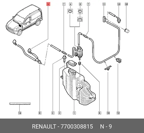 ДЕТАЛЬ 7700308815 RENAULT