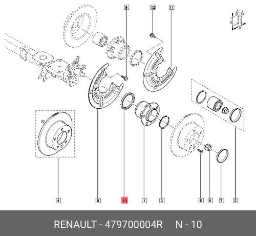 кольцо ABS!\ Renault Master III 479700004R