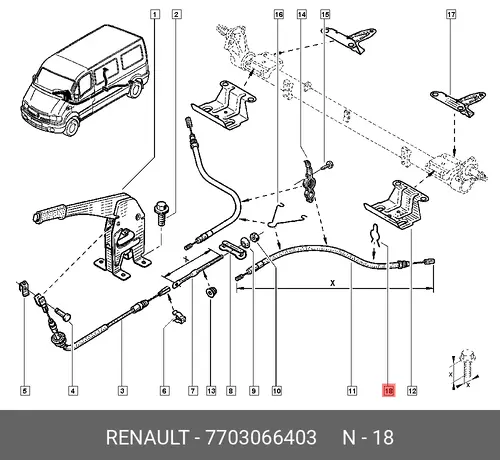 клипса!\ Renault Megane 77 03 066 403