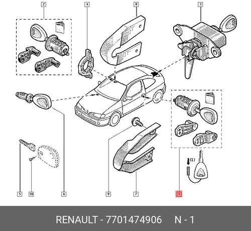 7701474906 Деталь RENAULT