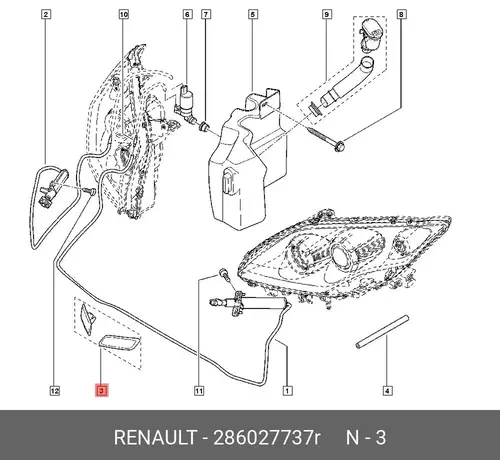 286027737R Автозапчасть RENAULT