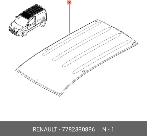 КРЫША 7782380886 RENAULT