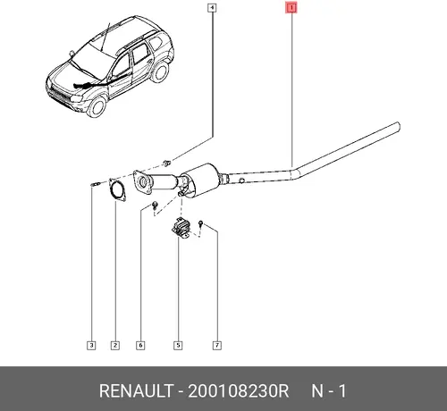  КАТАЛИЗАТОР DUSTER 200108230R RENAULT