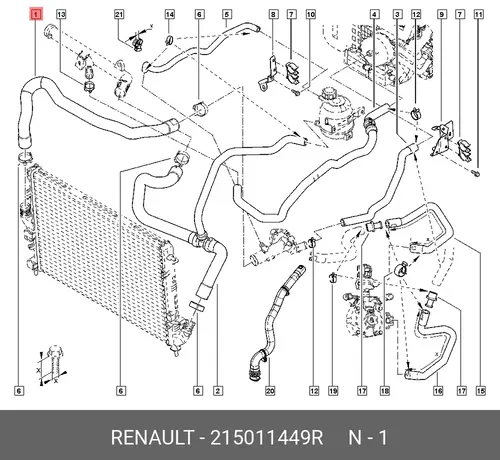  АВТОКОМПОНЕНТ 215011449R (RENAULT)
