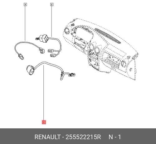 Переключатель подрулевой RENAULT 255522215R