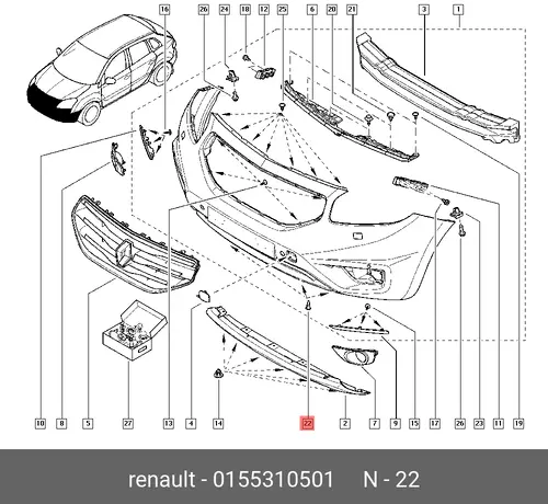 155310501 ПИСТОН 0155310501 RENAULT