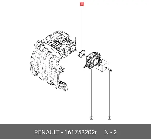 Прокл. дрос. засл. H4M 161758202R RENAULT
