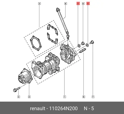 Прокладка сливной пробки RENAULT 110264N200