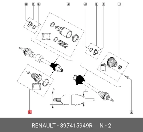 Фильтр масляный RENAULT 397415949R