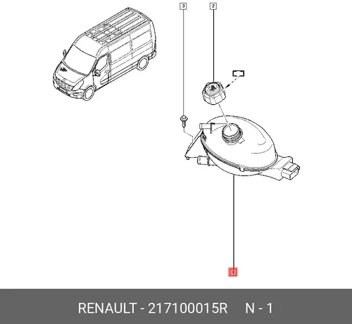 РАСШИРИТ БАЧОК СИСТ ОХЛ ДВС (ПЛАС) 217100015R RENAULT