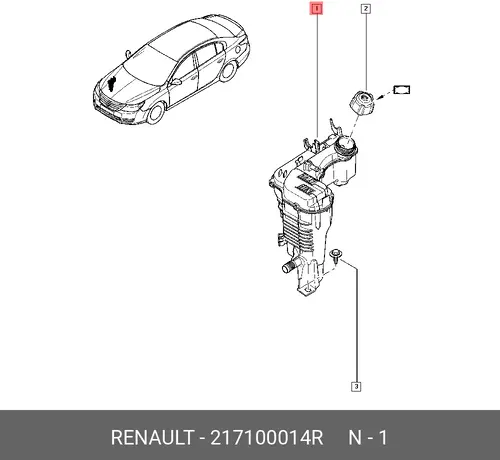Расширительный бачок RENAULT 217100014R