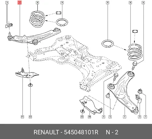 RENAULT 545048101R