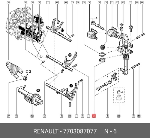 сальник!\ Renault 7703087077