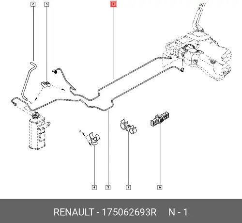 Абсорбер-усилитель бампера RENAULT 175062693R