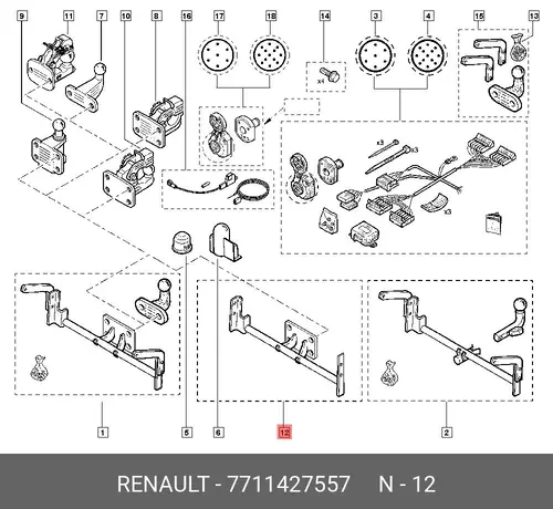 Фаркоп RENAULT 7711427557