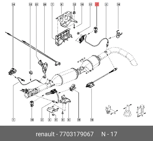 7703179067 Опора RENAULT