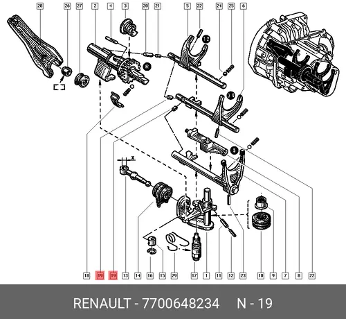штифт!\ Renault 7700648234