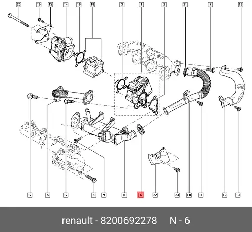  ХОМУТ (МЕТ) 8200692278 RENAULT