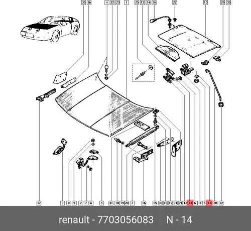 ШАЙБА 7703056083 RENAULT