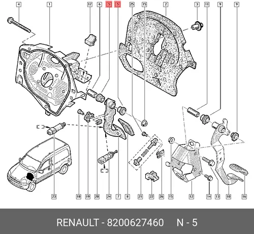 ШАЙБА (МЕТ) 8200627460 RENAULT