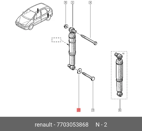 ШАЙБА D=12 (МЕТ) 7703053868 RENAULT