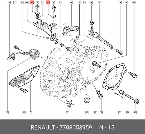ШАЙБА D=8 (МЕТ) 7703053959 RENAULT