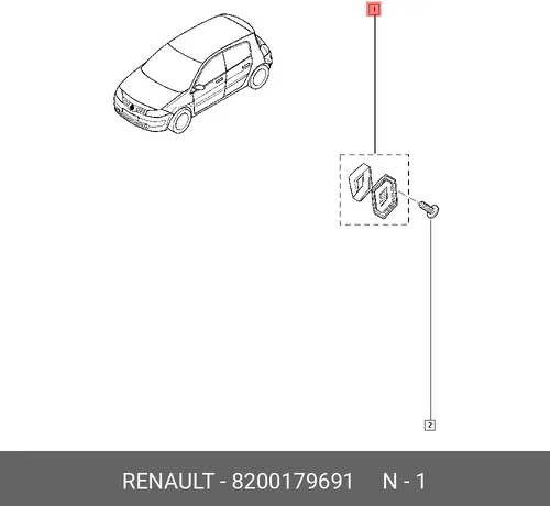 эмблема!\ Renault 8200179691