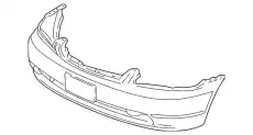 БАМПЕР ПЕРЕДНИЙ черный 04711S5PA90ZZ HONDA