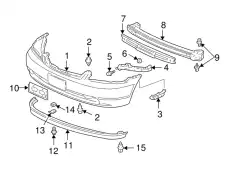 БАМПЕР ПЕРЕДНИЙ черный 04711S5PA90ZZ HONDA