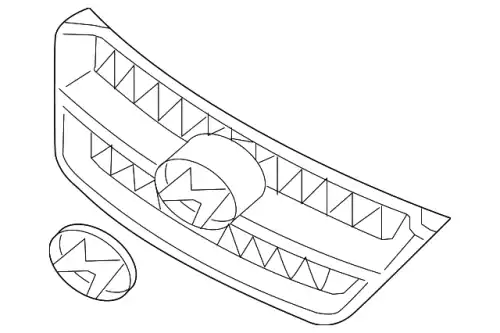 Решетка радиатора HYUNDAI / KIA 863503K010