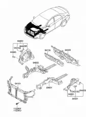 ПАНЕЛЬ ПЕРЕДНЯЯ 641013Q001 HYUNDAI