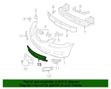 Решетка бампера MAZDA BN8V501T1B