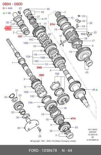 1038678 Шим FORD