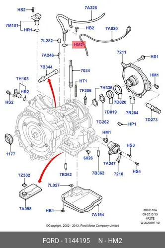 1144195 Уплотнение FORD