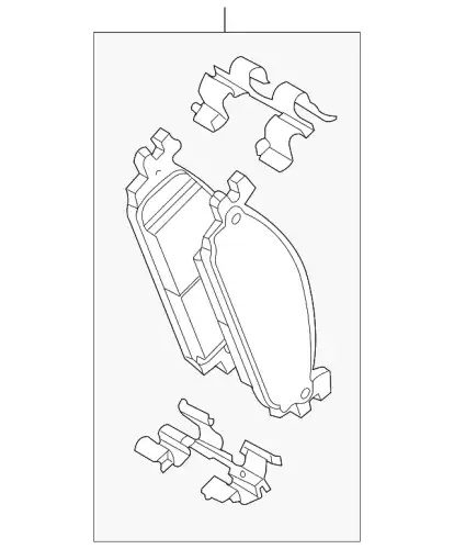 Тормозные колодки дисковые FORD EB5Z-2001-A