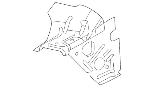 Опора кронштейна крыла, RH BB5Z-16D118-A FORD