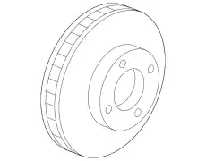 Тормозной диск FORD 5U2Z-1V125-N ,