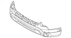 Бампер передний нижняя часть BB5Z17D957CB FORD