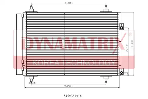 Радиатор кондиционера (конденсатор) DYNAMAX DR94826