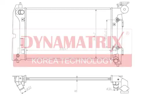 Радиатор системы охлаждения двигателя DYNAMAX DR64631