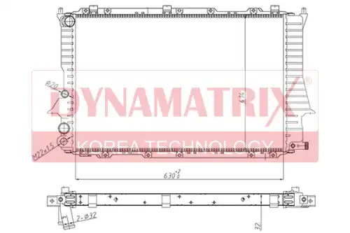 Радиатор системы охлаждения двигателя DYNAMAX DR60457