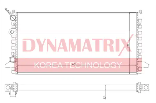 Радиатор системы охлаждения двигателя DYNAMAX DR65256