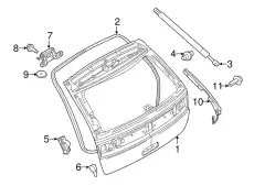 Lift Gate ! \09>14 Ford Edge DT4Z-7840010-A